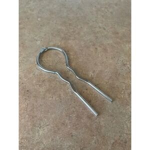 Vintage Nevco Japan Chrome Jar Opener Silver Metal Retro Kitchen Tool 7.5 Inch